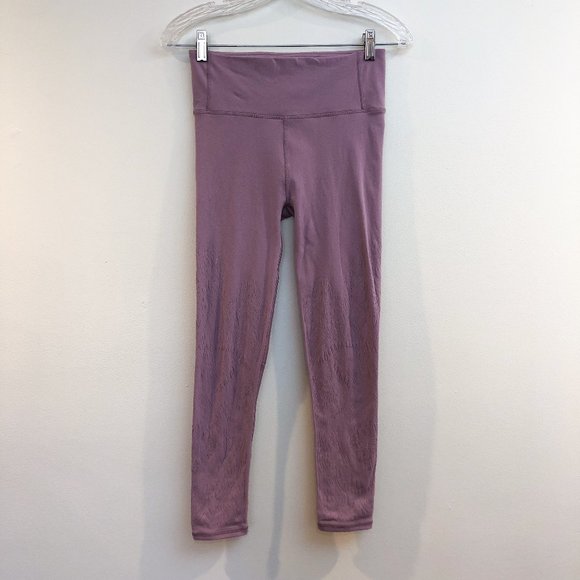 lululemon athletica Pants - Lululemon Pink High Waist Mesh Floral Athleisure Athletic Cutout Leggings 8